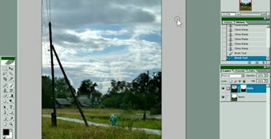 Уроки фотошопа - Монтаж снимка с помощью маски слоя