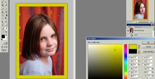 Уроки фотошопа - Создание рамки с помощью стиля слоя