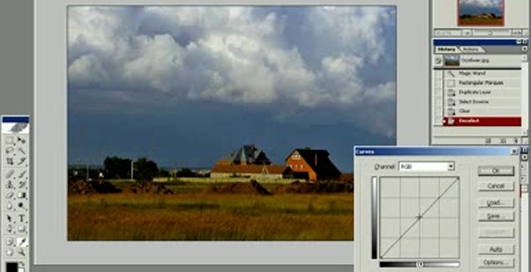 Уроки фотошопа - молния