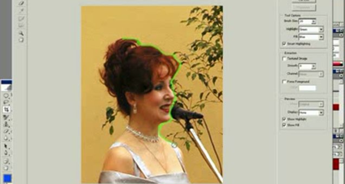 Уроки фотошопа - Выделение объекта командой Extract