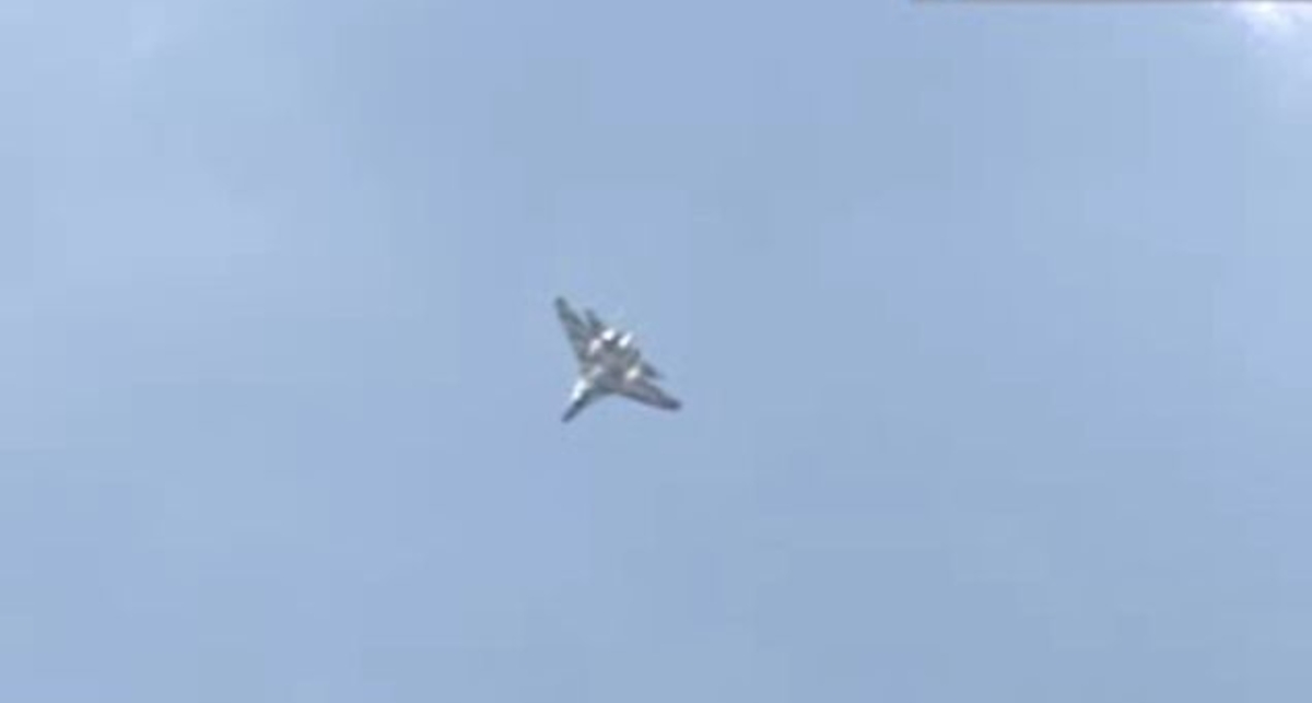 Первый показательный полет Су-35.
