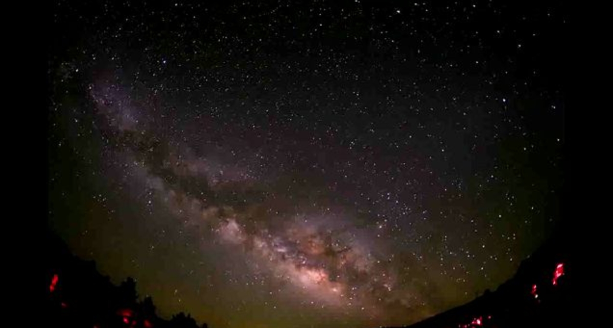 Восход галактического центра Млечного пути (HD) Великолепное зрелище