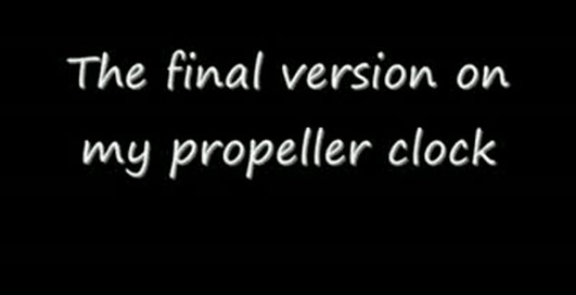 Часы из пропеллера - финальная версия