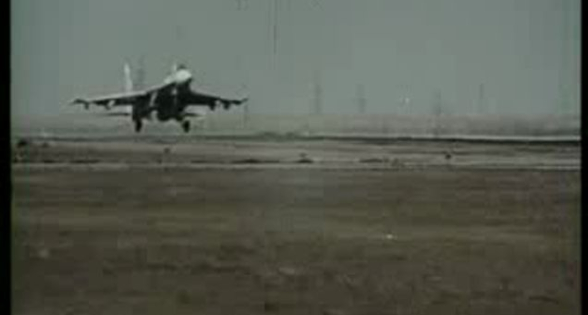 Су-27 Flanker полёт в боевых условиях