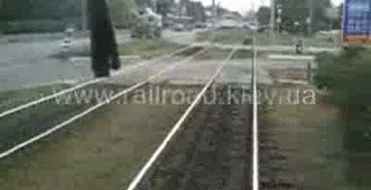 В кабине ремонтного трамвая