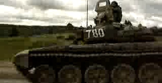 Танки на учениях