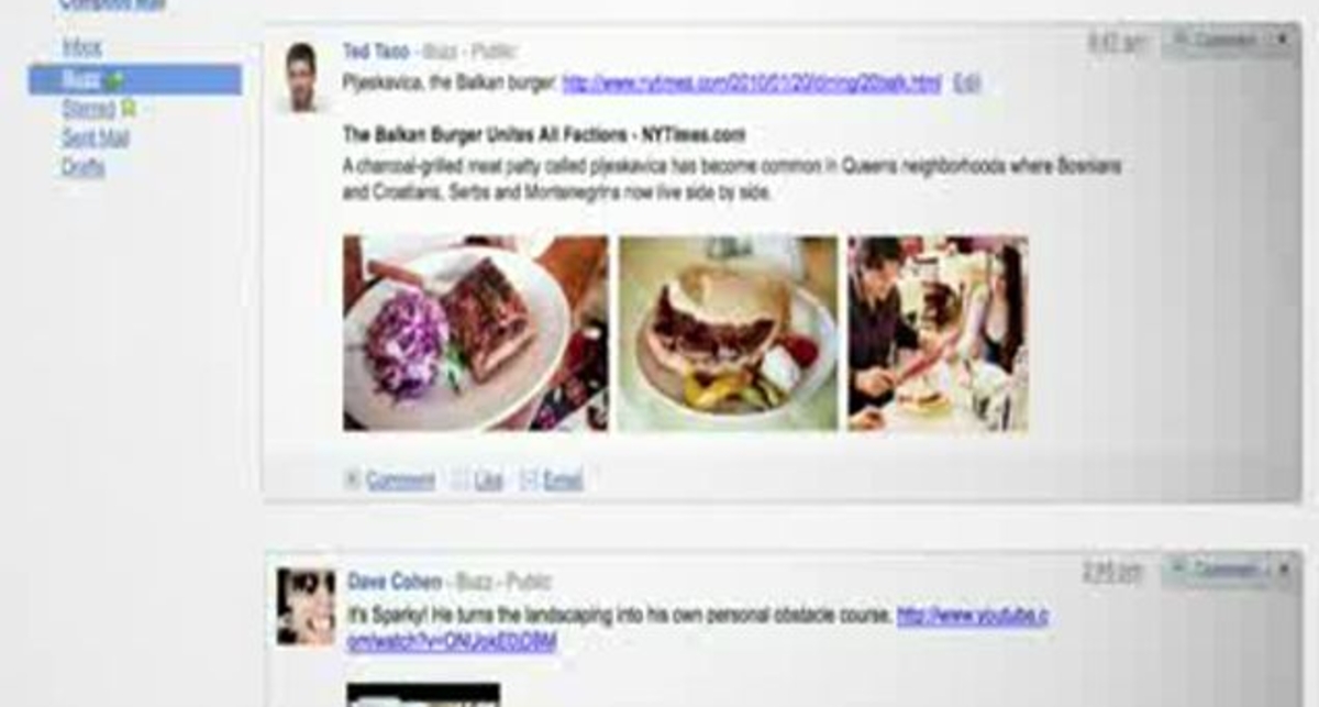 Google Buzz - Социальная сеть от Google