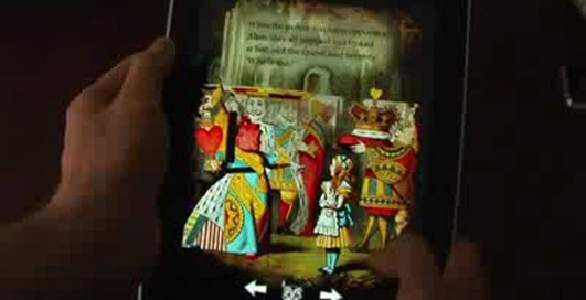 Книга Алиса в новом формате на iPad