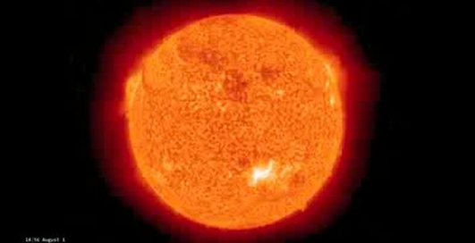 Буря разбушевалась на солнце