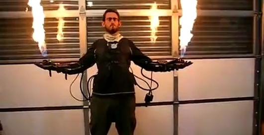 Перчатки-огнемет