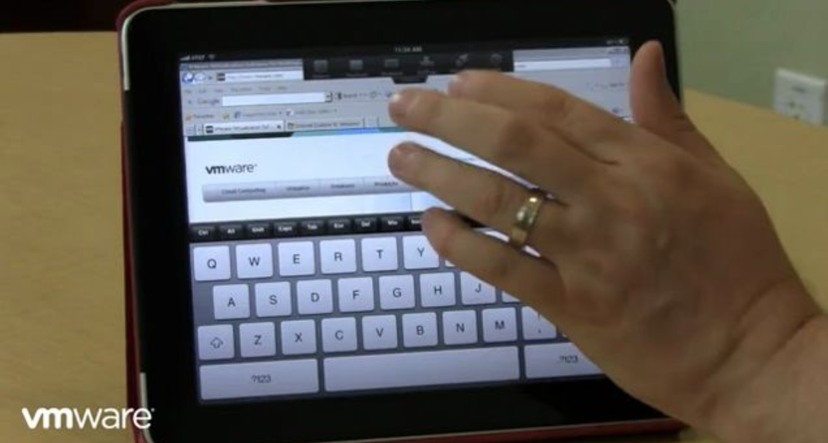 Интерфейс для iPad от VMware