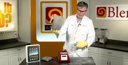 iPad в блендере