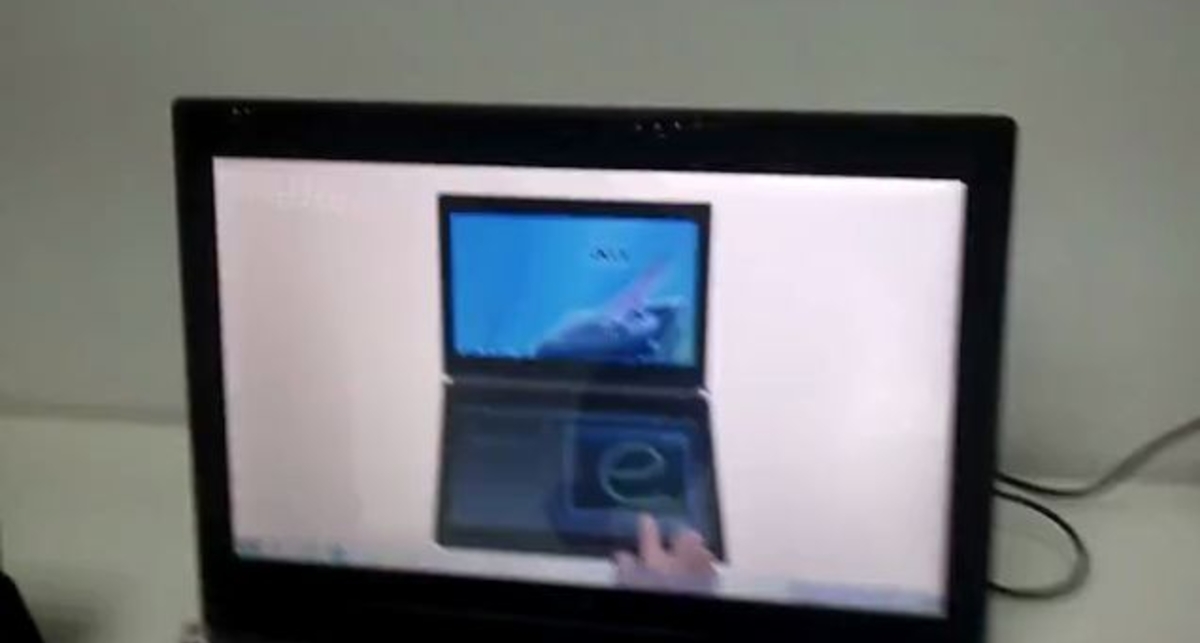 Acer Iconia - демонстрация сенсорной панели