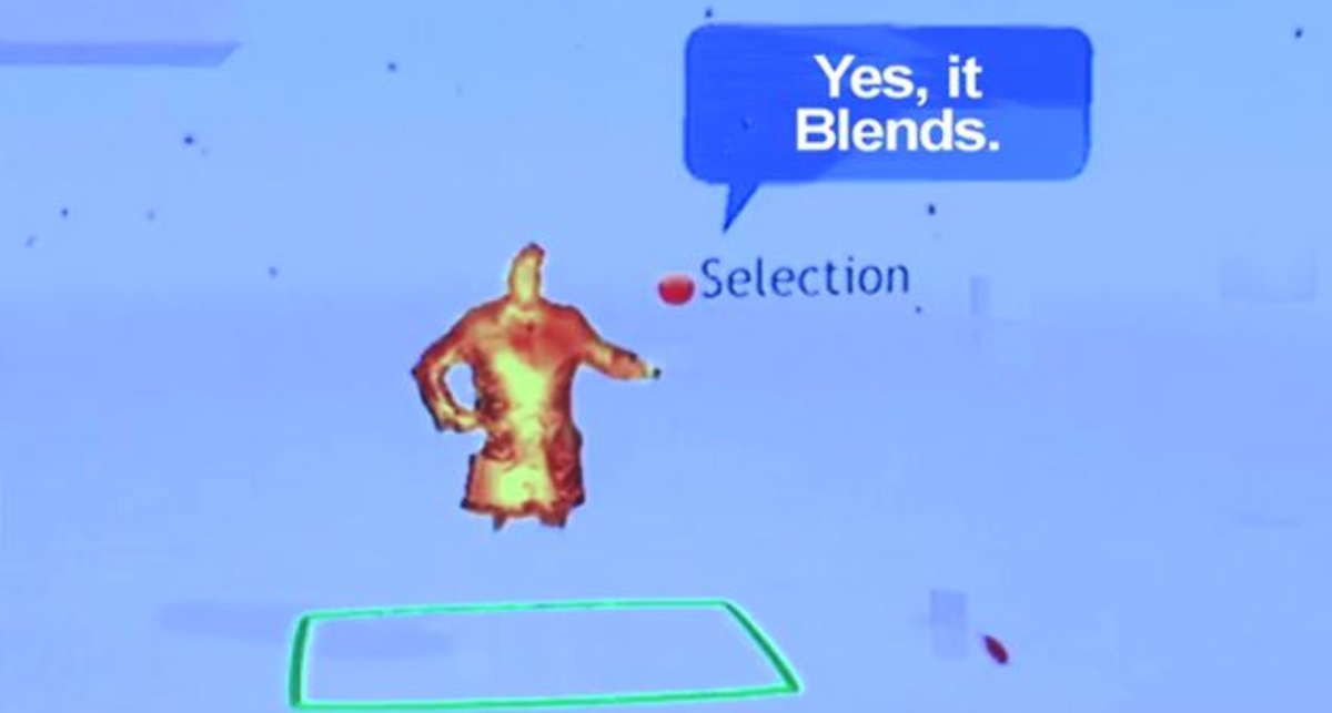 Microsoft Kinect против блендера