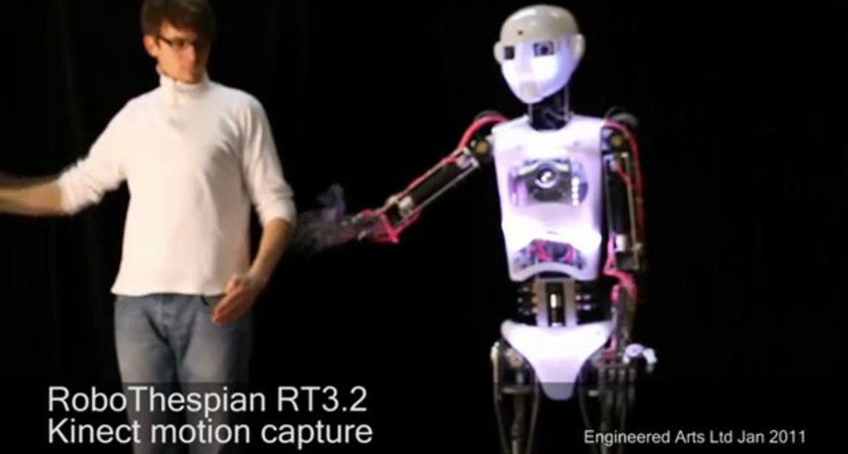 Робот-гуманоид управляемый Kinect