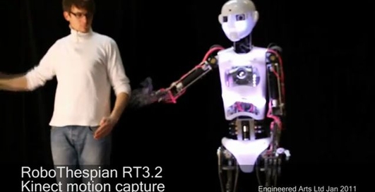 Робот-гуманоид управляемый Kinect