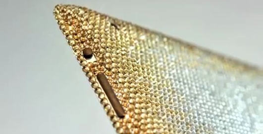 iPad 2 украсили золотом и кристаллами Swarovski