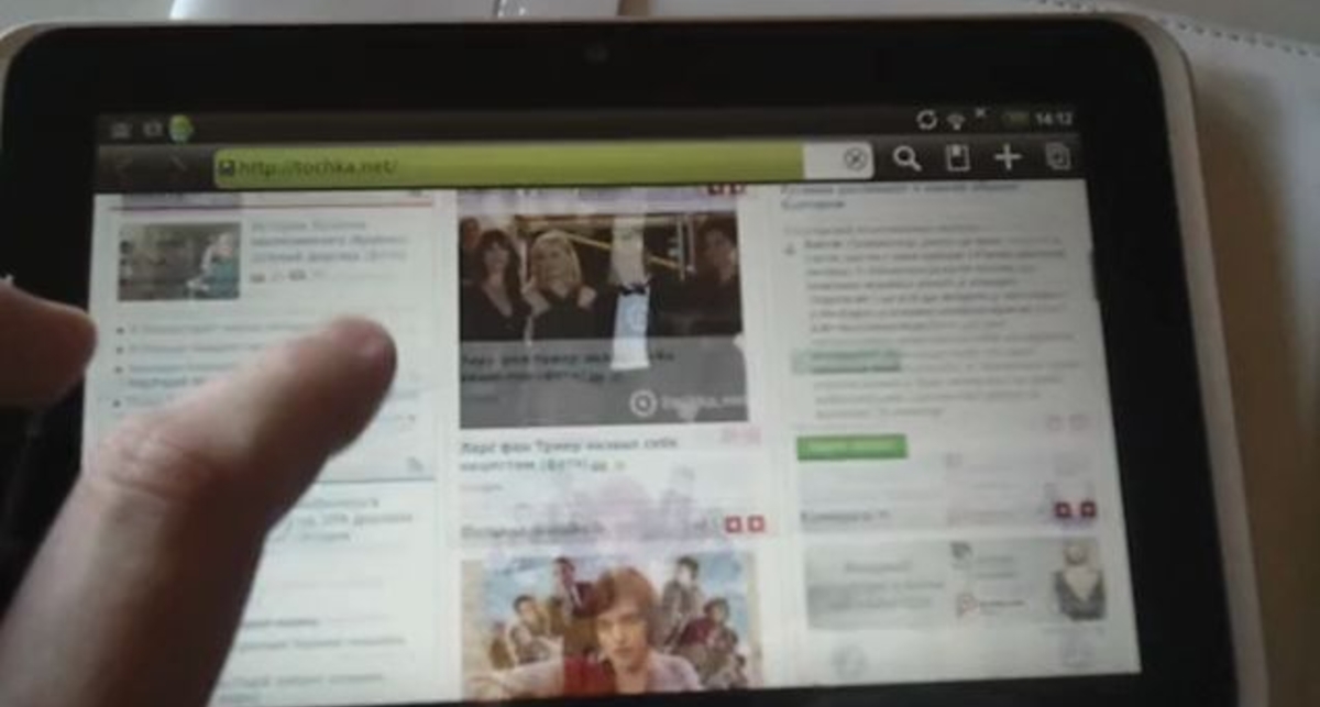 Клацаю HTC Flyer