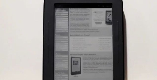 Nook ридер теперь со своим браузером