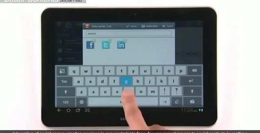 Официальное демо видео Galaxy Tab 10,1