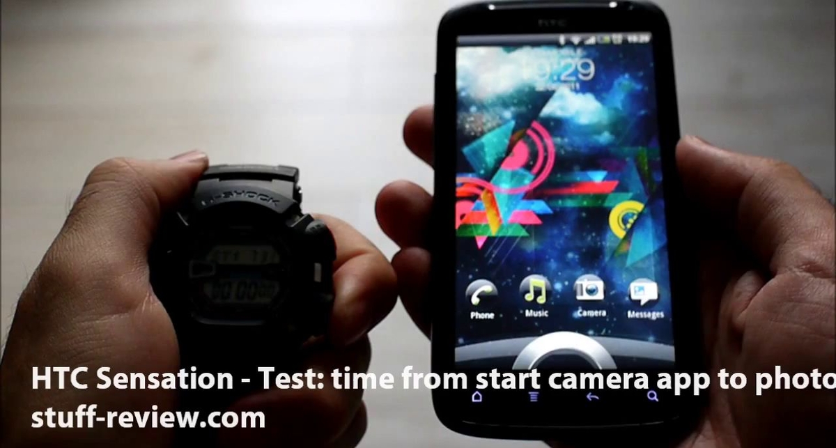 HTC Sensation - тестирование скорости фотографирования