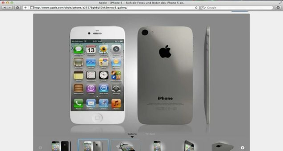 iPhone 5 утечка