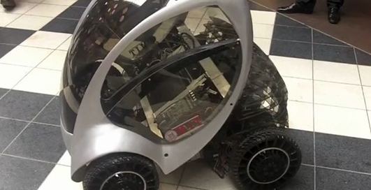 Рабочий прототип складного городского электромобиля