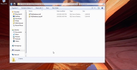 Как открыть файл mdf