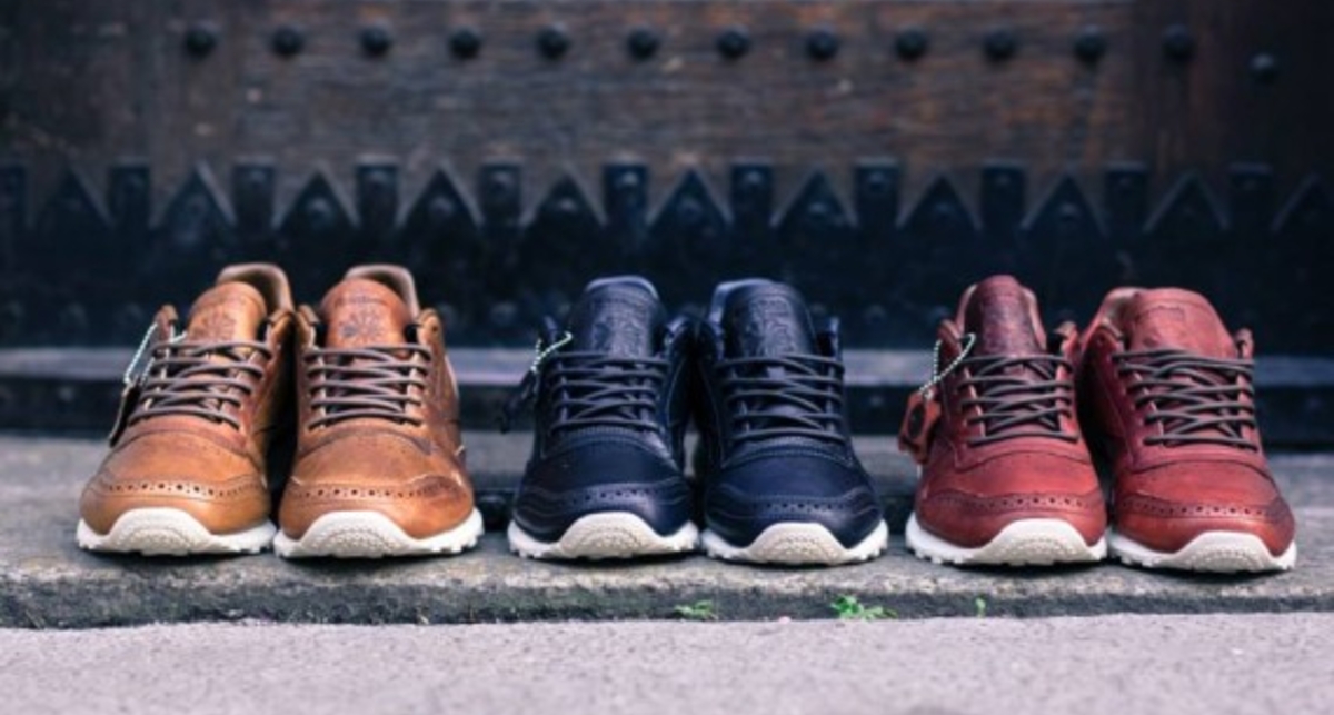 Марка Reebok показала 3 модели кожаных кроссовок