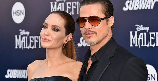 Брэд Питт женился на Анджелине Джоли