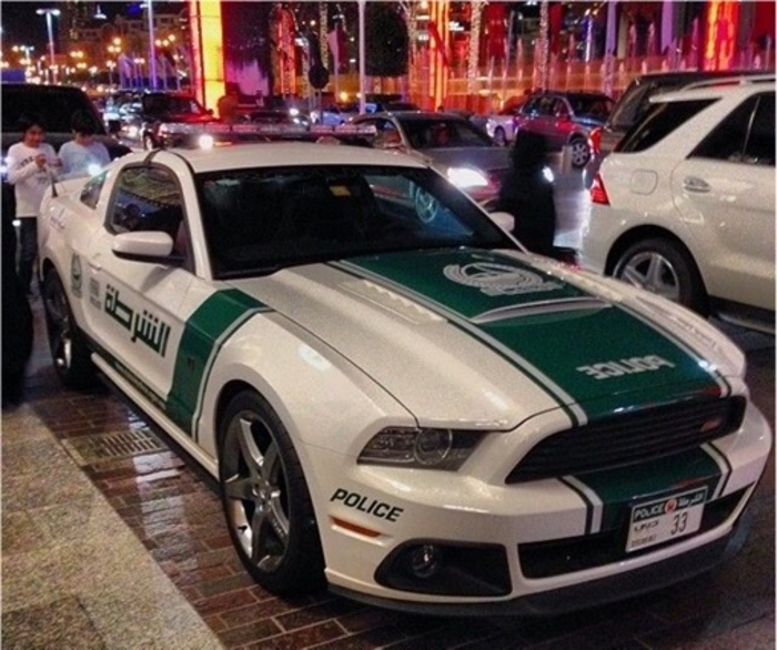 На чем катаются копы в столице ОАЭ: 10 суперкаров