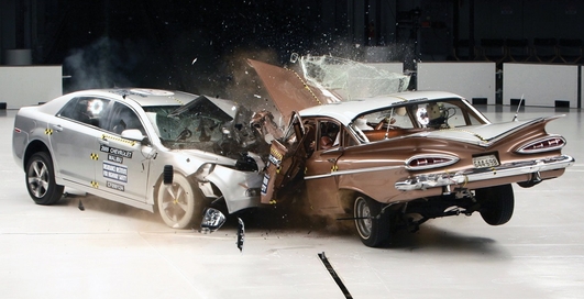 2009 год VS 1959 год: жесткий краш-тест двух Chevrolet