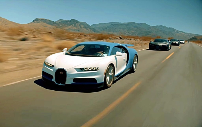 Bugatti Chiron атаковал Долину Смерти