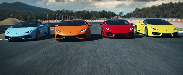 Lamborghini Huracan: эпичная реклама с крутыми суперкарами