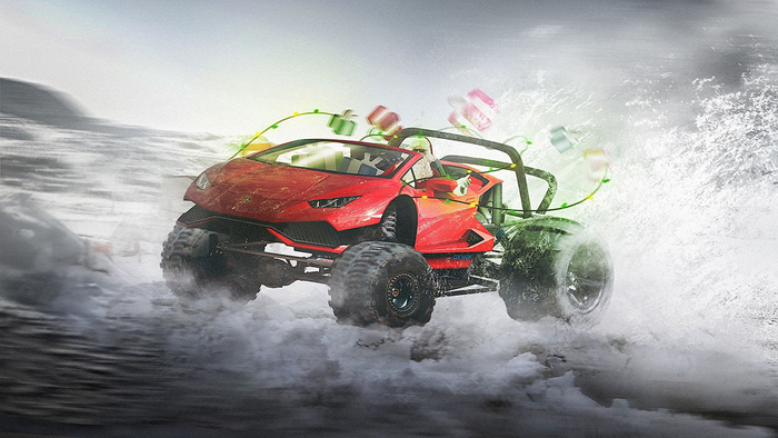 Если бы Санта вместо оленей катался на авто