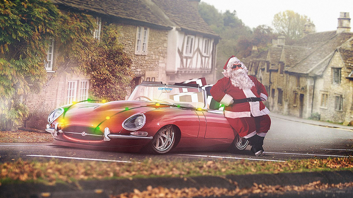 Если бы Санта вместо оленей катался на авто