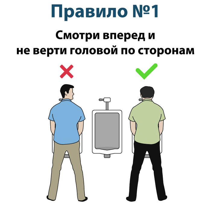 Как правильно вести себя в мужском туалете