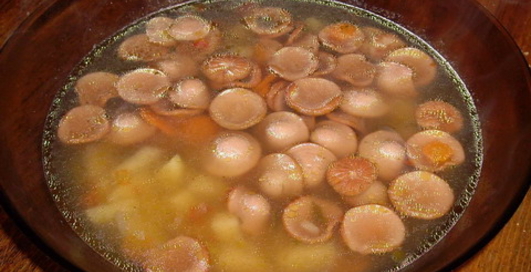 Суп из сосисок