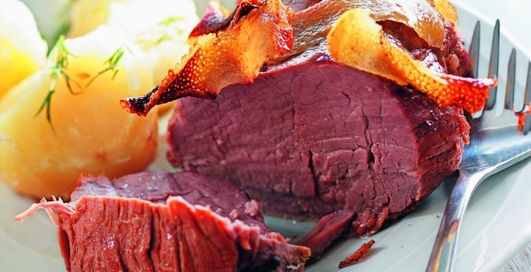 Говядина, тушеная в пиве