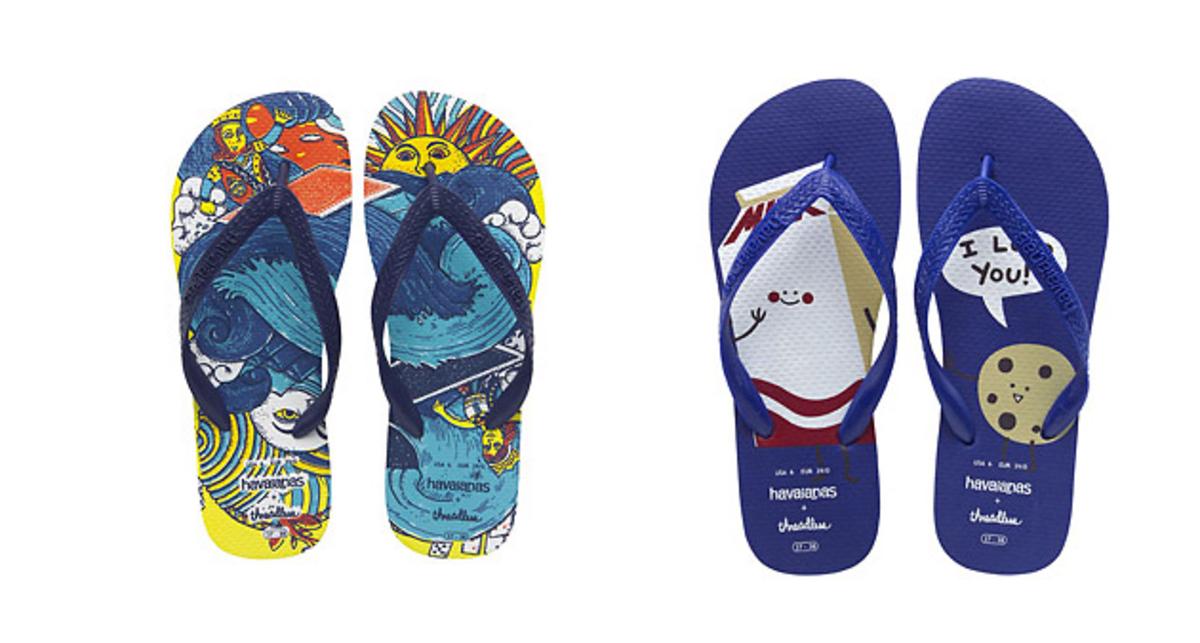 Пляжный стиль: вьетнамки с особой печатью