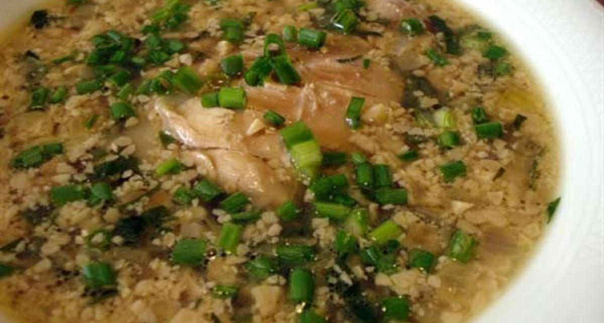 Готовим грузинский суп с грецким орехом