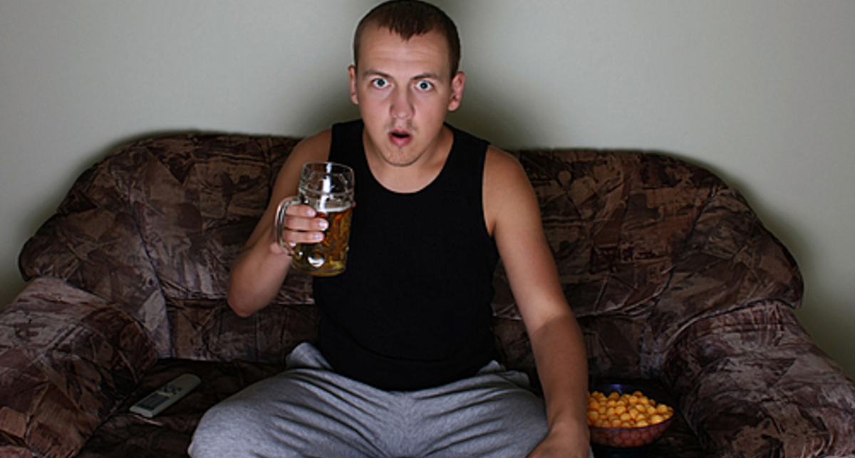 Мужчины толстеют по вечерам