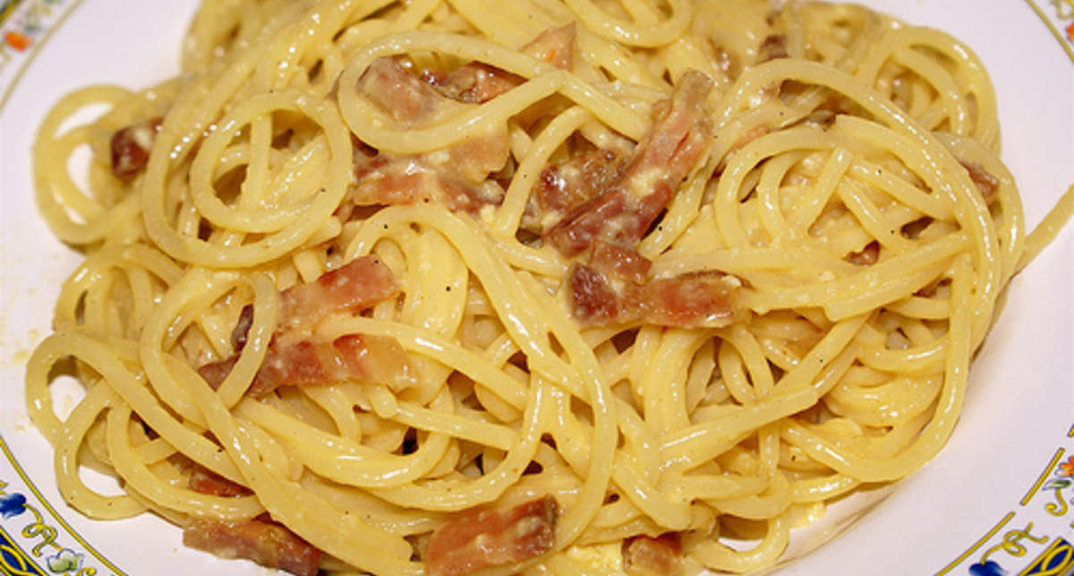 Воскресный завтрак: Спагетти по-римски