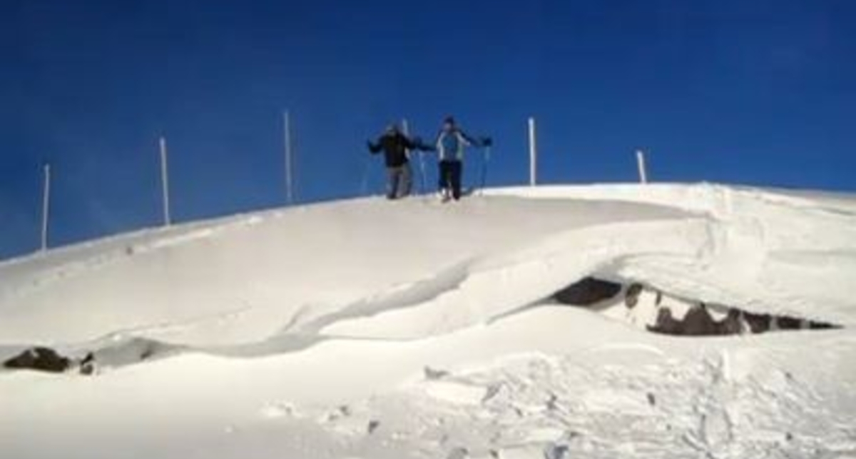 По-мужски: быстрый лыжный спуск