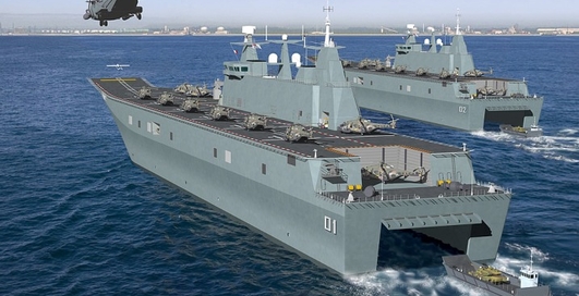 Плавучий дом для боевых вертушек