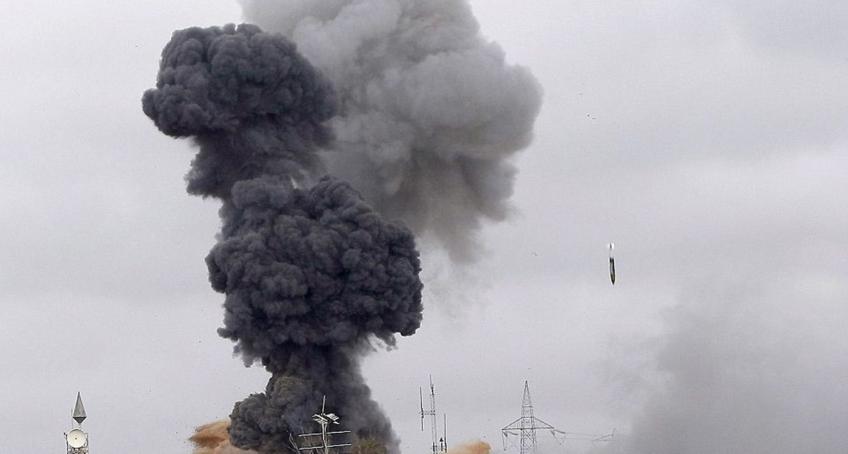 Как бомбили резиденцию Каддафи