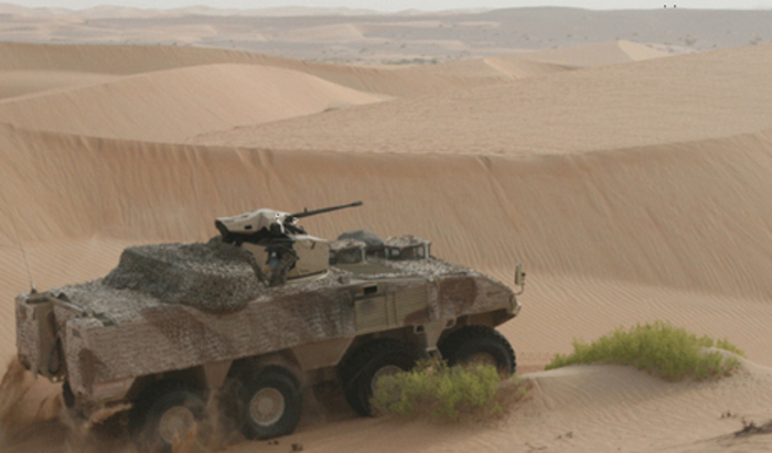 Броневой британец: испытания песком