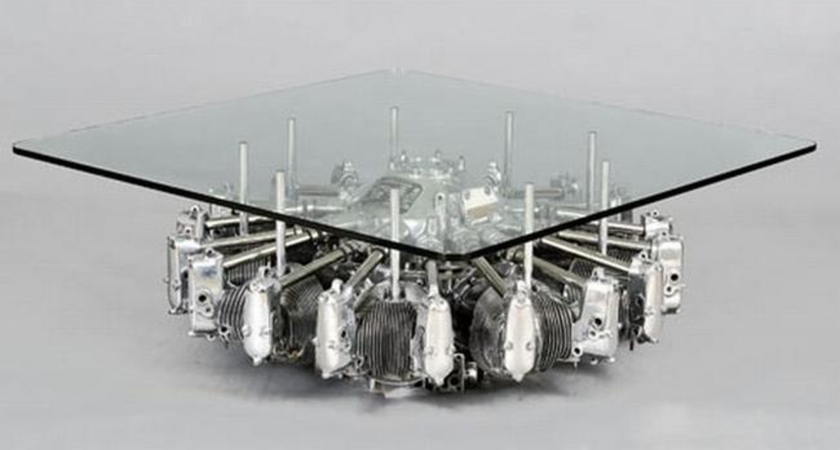 По-мужски: как сделать стол из самолета