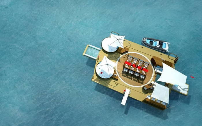 Раскладной остров: супер-яхта для олигархов