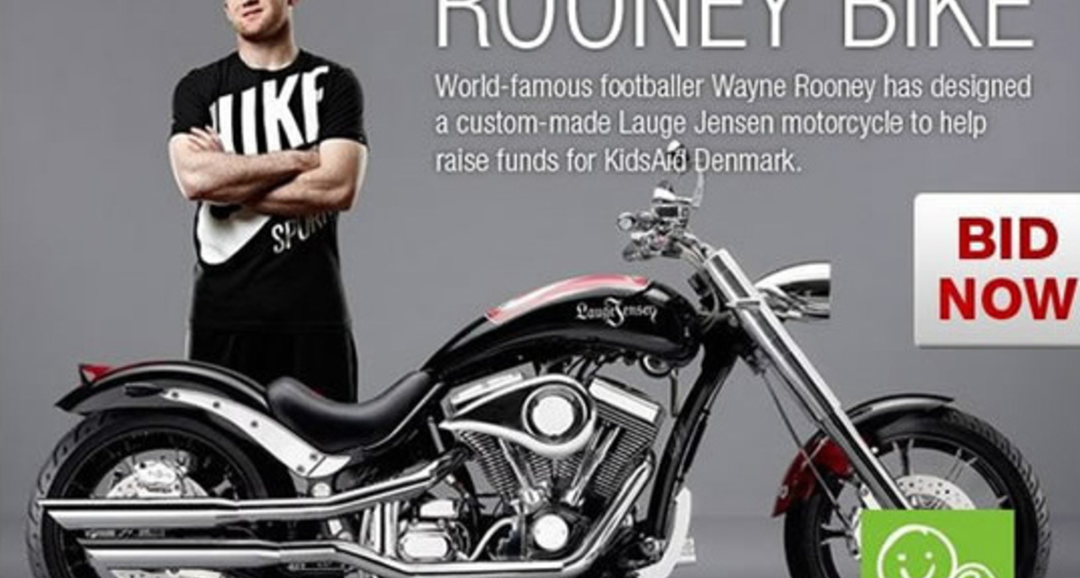 Будь как Уэйн Руни - купи его мотоцикл